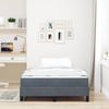 vidaXL Boxspringbett mit Matratze Dunkelgrau 120 x 200 cm Stoff 3398684 Bild 4