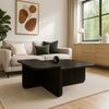 moebel17 Couchtisch moebel17 Couchtisch 90x90 cm Travertin-Optik 2er Set Beige (Packung, 1-St, Besteht aus 1 Couchtisch), Pflegeleichte Oberfläche, Granitoptik Bild 3