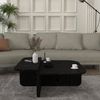 moebel17 Couchtisch moebel17 Couchtisch 90x90 cm Travertin-Optik 2er Set Beige (Packung, 1-St, Besteht aus 1 Couchtisch), Pflegeleichte Oberfläche, Granitoptik Bild 4
