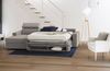Dmora Schlafsofa mit Halbinsel Alibabah, Sofà mit Sinistra-Stauraum-Halbinsel, Standardarmlehnen, 100 % Made in Italy, Cm 280x95h85, Tortora Bild 5