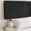 vidaXL Bettgestell mit gepolstertem Kopfteil Schwarz 120 x 190 cm 877366 Bild 3