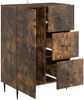 vidaXL Sideboard Geräucherte Eiche 66 x 34,5 x 89,5 cm Holzwerkstoff 894860 Bild 3