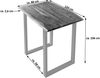 Bartisch Baumkante massiv Akazie nussbaum 120 x 80 silber Quebec 68991595 Bild 2