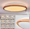 hofstein Deckenleuchte Deckenlampe aus Metall/Holz/Kunststoff in Weiß/Natur, ohne Leuchtmittel, im modernen Boho-Design, CCT einstellbar mit Fernbedienung Bild 5