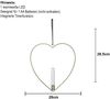 LED-Dekoration ,Flamme Heart' mit Herz-Rahmen, Batterie + Timer, flackernd, warmweiß, H 28cm Bild 4