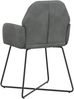 vidaXL Esszimmerstühle 6 pcs Samt (V) Dunkelgrau 55 x 50 x 84 cm 3428384 Bild 5