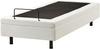 Verstellbares Bett ohne Kopfteil Bouclé DUKE 80 x 200 cm Cremeweiß Bild 5