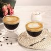 ecooe Doppelwandige Cappuccino Tassen Borosilikatglas 350ml 2er Set Bild 5