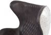 Schalensessel Saltum Leder Aluminium "Dark" Bild 3
