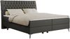 Boxspringbett mit 2 Bettkästen Matratze und Topper - MILEN - 200x200cm - Dunkelgrau Kunstleder - H4 Bild 3