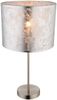 Tischlampe, Textil-Schirm, Silber-Metallic, H 50 cm, AMY I Bild 2