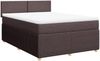 vidaXL Boxspringbett mit Matratze Dunkelbraun 140x190 cm Stoff 3289747 Bild 3