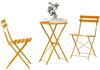 vidaXL Klapp Bistro Set 3 pcs Senf Stahl 42002969 Bild 3