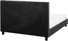Wasserbett ROCHELLE 140 x 200 cm Stoff Dunkelgrau Bild 5