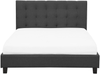 Wasserbett ROCHELLE 140 x 200 cm Stoff Dunkelgrau Bild 4