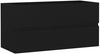 vidaXL Waschbeckenunterschrank mit Einbaubecken Schwarz Spanplatte [3071559] Bild 3