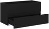 vidaXL Waschbeckenunterschrank mit Einbaubecken Schwarz Spanplatte [3071559] Bild 5