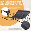 HomeMiYN Schaukelsessel Doppelschaukelstuhl Metall Relaxstuhl –Outdoor & Indoor Schaukelsessel Bild 2
