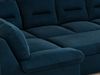 Ecksofa, Sofa big XXL, Wellenfedern, Wohnlandschaft XXL, mit Schlaffunktion - COMODO U - Dunkelblau Velours Bild 4