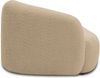 DOMO. collection Recamiere 700013, Liege mit Zierkissen, oval, Füße mit Filzgleitern, Chaiselongue, Sofa, Polstergarnitur, 183 x 105 x 75 (BxTxH), braun (taupe) Bild 5