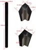 Vente-unique - BAYVIEW Innenglaswand MetallGlas Schwarz - B 90 cm x H 130 cm x L 180 cm Bild 4