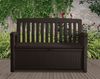 Dmora Aufbewahrungstruhe für draußen Goderich, Gartenbox, Outdoor-Truhe, Stauraumbank für außen, 133x61 h89 cm, Anthrazit Bild 2