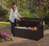 Dmora Aufbewahrungstruhe für draußen Goderich, Gartenbox, Outdoor-Truhe, Stauraumbank für außen, 133x61 h89 cm, Anthrazit Bild 5