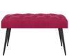 vidaXL Bank mit Knopfheftung Weinrot 80 x 40 x 46 cm Samt 42038562 Bild 2