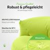 Green Bean® Sitzsack Sofa mit Füllmaterial - Lounge im Sitzsack-Design 90x50cm mit ergonomischer Rückenlehne & waschbarem Bezug - Indoor und Outdoor geeignet in Hellgrün Bild 5