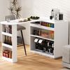 Sideboard aus MDF mit LED-Beleuchtung & USB-Anschluss, 120 x 50 x 95,5 cm, Weiß Bild 5