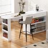 Sideboard aus MDF mit LED-Beleuchtung & USB-Anschluss, 120 x 50 x 95,5 cm, Weiß Bild 3