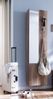 Schuhschrank >Woody< drehbar, wildeiche trüffel / Spiegel - 45x176x25 (BxHxT) Bild 3