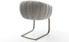 Freischwinger Jada-Flex Strukturstoff Soft Grau Freischwinger flach Effektfinish Titan Taschenfederkern Bild 5