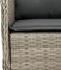 vidaXL 3-tlg. Garten-Essgruppe mit Kissen Hellgrau Poly Rattan 3211997 Bild 5