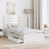 vidaXL Aufbewahrungsbett mit Kopfteil Weiß 75 x 190 cm Holzwerkstoff 3411604 Bild 3