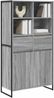 vidaXL Sideboard 2 pcs Graues Sonoma 81 x 36 x 150.5 cm Holzwerkstoff 3403037 Bild 3