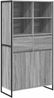 vidaXL Sideboard 2 pcs Graues Sonoma 81 x 36 x 150.5 cm Holzwerkstoff 3403037 Bild 2