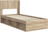 vidaXL Bettgestell mit Stauraum und Kopfteil Sonoma-Eiche 100x200 cm 3414245 Bild 4