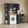 Livinity® Hochschrank Paolina, Anthrazit/Goldkraft Eiche, 30 x 188.6 cm (1-St) Bild 3