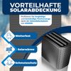 KESSER® Pool Solarabdeckplane | Solarfolie Stärke 120µm | Solarabdeckung Solarplane zuschneidbar | Poolsolarplane Solar Folie inkl. 1x Schere, 1x Lochzange & 12x Ösen | Poolheizung für Wassererwärmung Schwarz, 300 x 200cm Bild 4