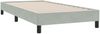 vidaXL Boxspringbett mit Matratze Hellgrau 80x210 cm Samt 3317673 Bild 5