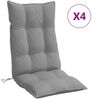 vidaXL Hochlehner-Auflagen 4 Stk. Grau Oxford-Gewebe 377606 Bild 2