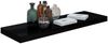 vidaXL Schweberegal Hochglanz-Schwarz 80x23,5x3,8 cm MDF 323772 Bild 3