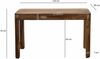 Esstisch Sheesham Massivholz 120cm für bis zu 6 Personen · Rechteckiger Küchentisch im modernen Design · Handgefertigter Holztisch mit abgerundeten Kanten für Esszimmer oder Küche Bild 4