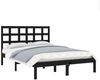Massivholzbett Schwarz 140x190 cm [3105454] Bild 3