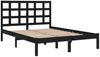 Massivholzbett Schwarz 140x190 cm [3105454] Bild 4