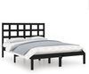 Massivholzbett Schwarz 140x190 cm [3105454] Bild 2