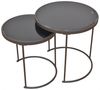 Metalltische im 2er Set, schwarz Bild 2