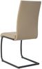 Polyurethan Metall Stuhl 42 x 97 x 59 cm Schwarz Beige Bild 5