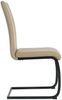 Polyurethan Metall Stuhl 42 x 97 x 59 cm Schwarz Beige Bild 4